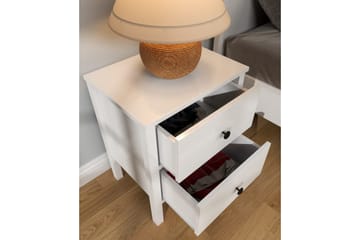 Odelis Sängbord 50 cm - Natur/Vit - Möbler - Bord & matgrupp - Avlastningsbord & sidobord - Sängbord & nattduksbord
