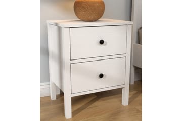 Odelis Sängbord 50 cm - Natur/Vit - Möbler - Bord & matgrupp - Avlastningsbord & sidobord - Sängbord & nattduksbord