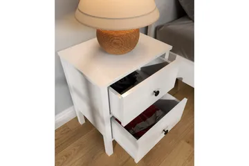 Odelis Sängbord 50 cm - Natur/Vit - Möbler - Bord & matgrupp - Avlastningsbord & sidobord - Sängbord & nattduksbord