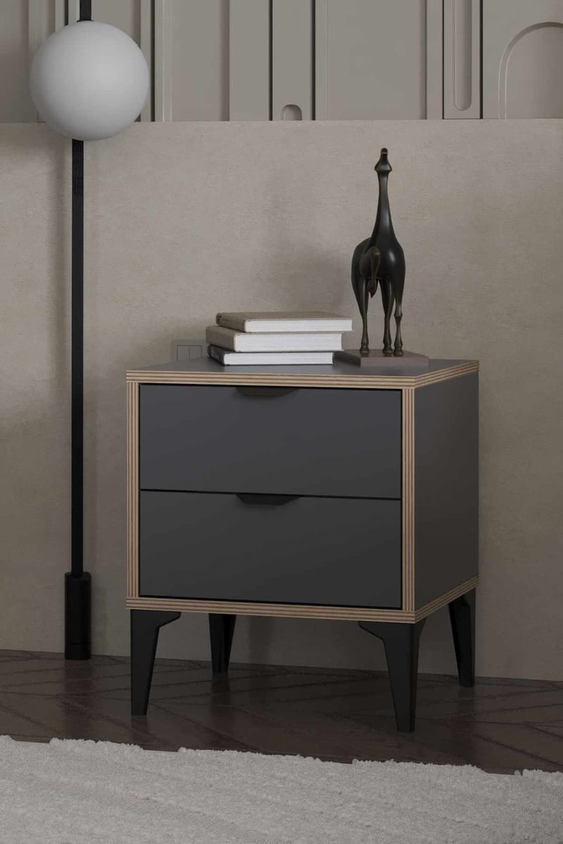 Olyros Nattduksbord 45 cm - Antracit - Möbler - Bord & matgrupp - Avlastningsbord & sidobord - Sängbord & nattduksbord