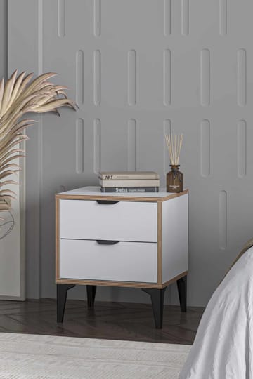 Olyros Nattduksbord 45 cm - Vit - Möbler - Bord & matgrupp - Avlastningsbord & sidobord - Sängbord & nattduksbord