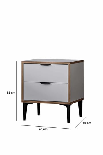 Olyros Nattduksbord 45 cm - Vit - Möbler - Bord & matgrupp - Avlastningsbord & sidobord - Sängbord & nattduksbord
