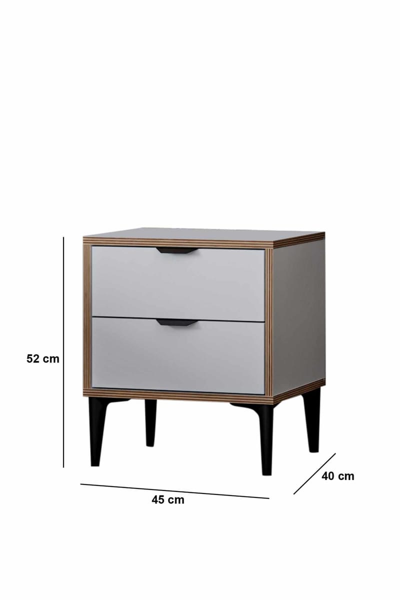 Olyros Nattduksbord 45 cm - Vit - Möbler - Bord & matgrupp - Avlastningsbord & sidobord - Sängbord & nattduksbord