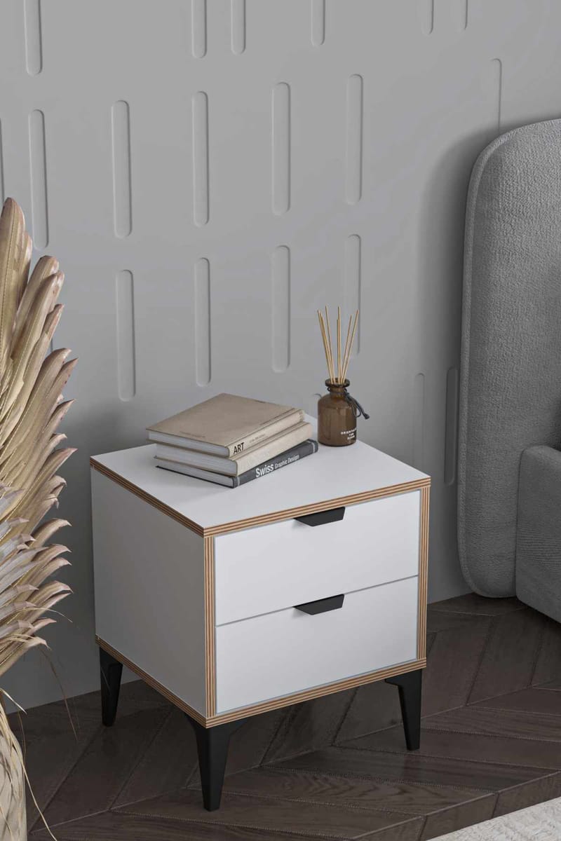Olyros Nattduksbord 45 cm - Vit - Möbler - Bord & matgrupp - Avlastningsbord & sidobord - Sängbord & nattduksbord