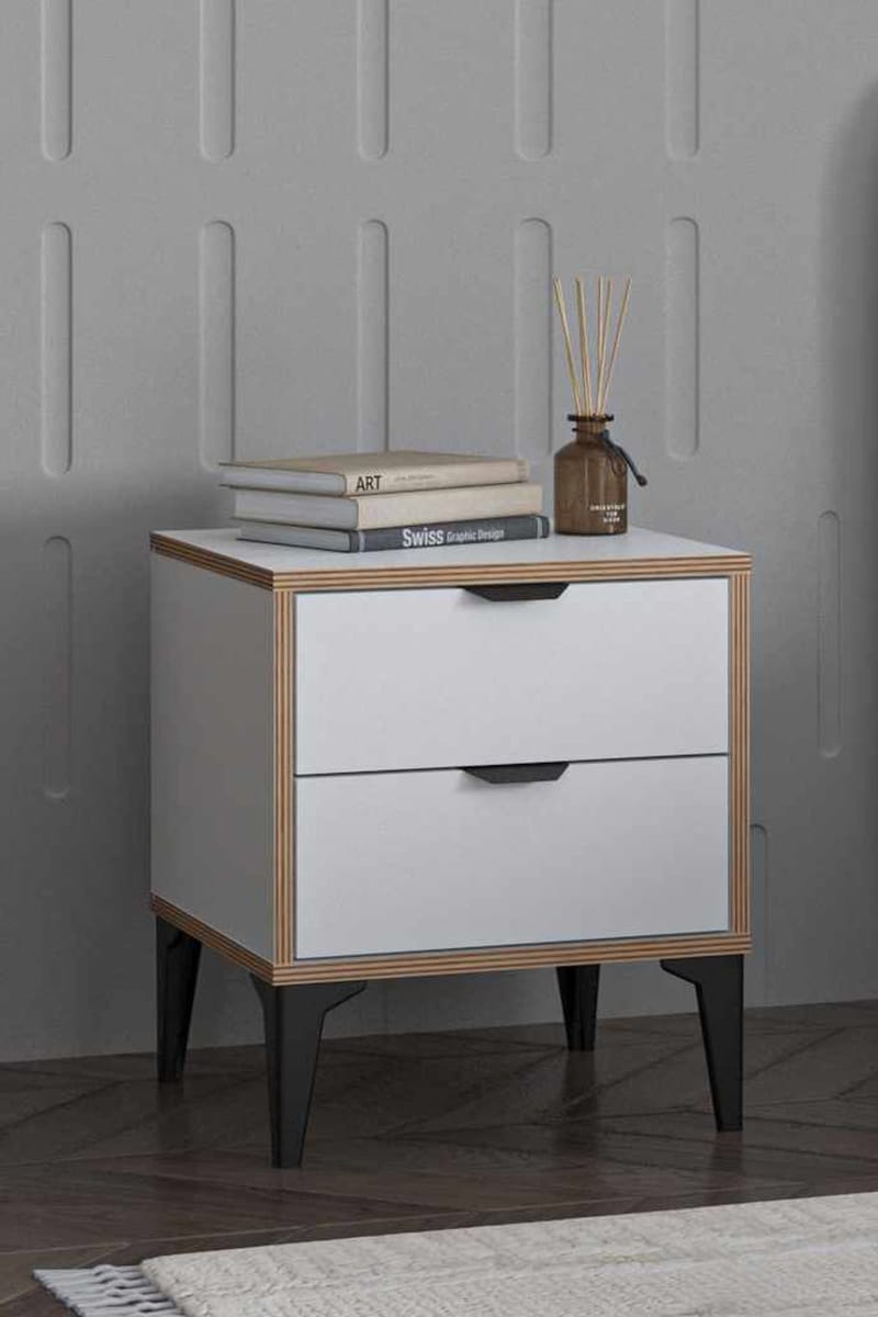 Olyros Nattduksbord 45 cm - Vit - Möbler - Bord & matgrupp - Avlastningsbord & sidobord - Sängbord & nattduksbord