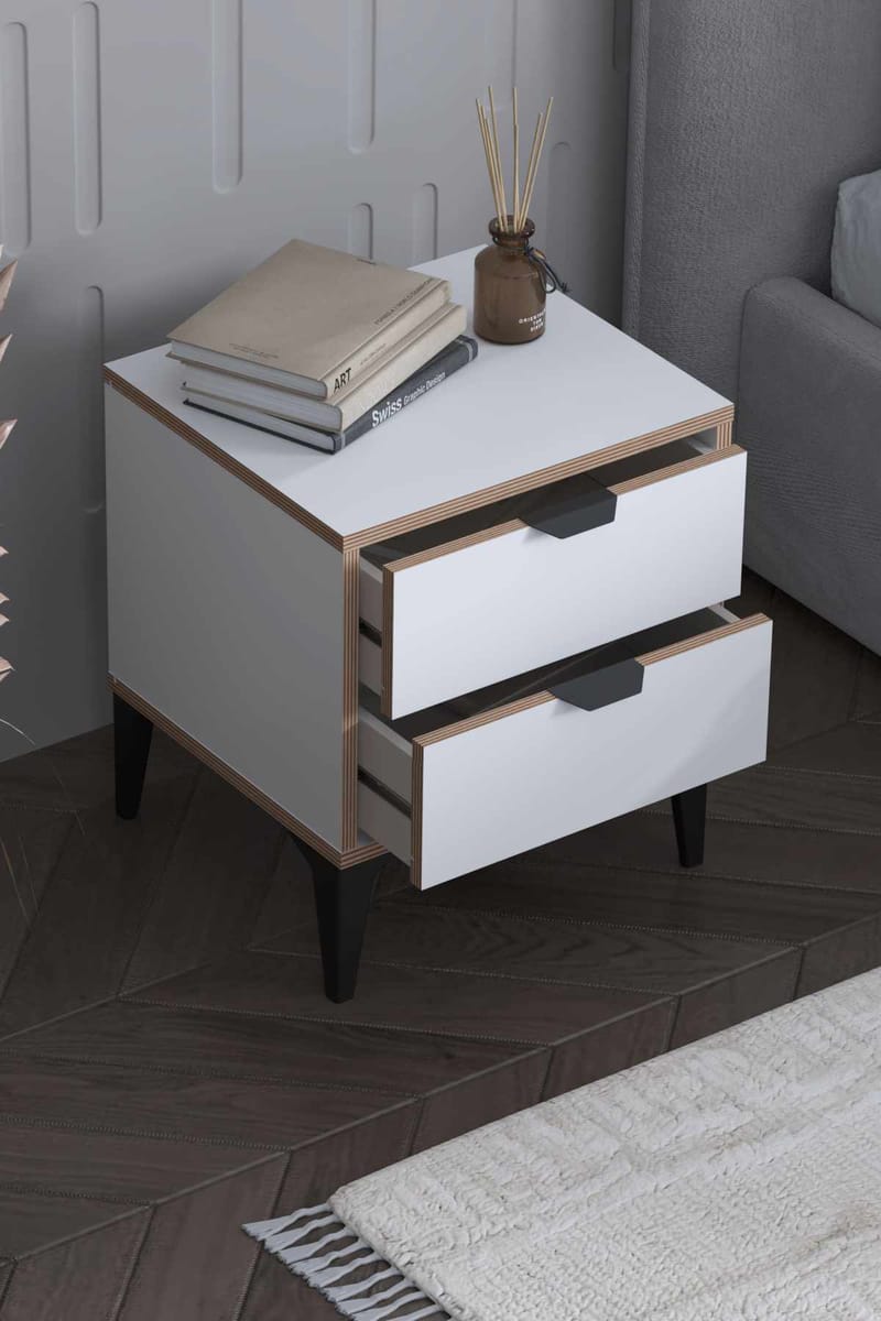 Olyros Nattduksbord 45 cm - Vit - Möbler - Bord & matgrupp - Avlastningsbord & sidobord - Sängbord & nattduksbord