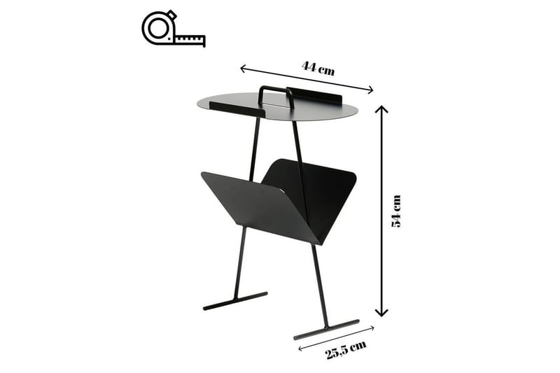 Orren Sidobord 44 cm - Svart - Möbler - Bord & matgrupp - Avlastningsbord & sidobord - Lampbord & sidobord