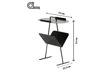 Orren Sidobord 44 cm - Svart - Möbler - Bord & matgrupp - Avlastningsbord & sidobord - Lampbord & sidobord