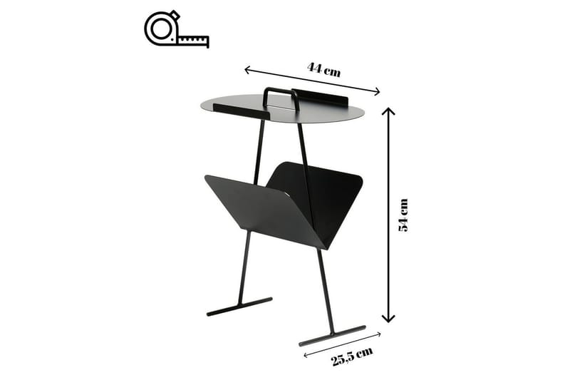 Orren Sidobord 44 cm - Svart - Möbler - Bord & matgrupp - Avlastningsbord & sidobord - Lampbord & sidobord
