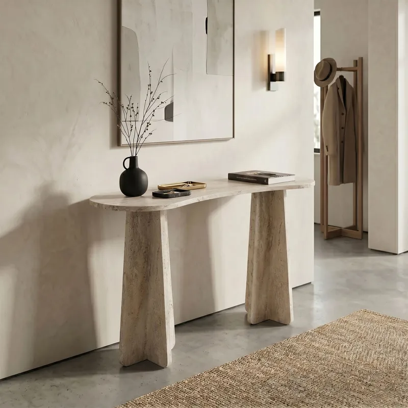 Ostwerwal Avlastningsbord 120x75x35 cm - Travertin - Möbler - Bord & matgrupp - Avlastningsbord & sidobord - Brickbord & småbord