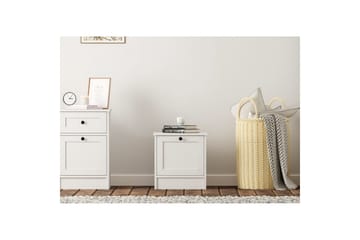 Ovril Sängbord 45 cm - Matt Vit - Möbler - Bord & matgrupp - Avlastningsbord & sidobord - Sängbord & nattduksbord