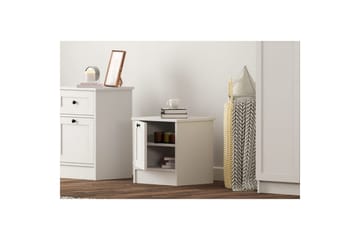 Ovril Sängbord 45 cm - Matt Vit - Möbler - Bord & matgrupp - Avlastningsbord & sidobord - Sängbord & nattduksbord