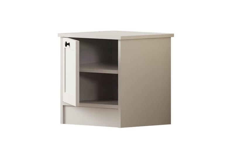 Ovril Sängbord 45 cm - Matt Vit - Möbler - Bord & matgrupp - Avlastningsbord & sidobord - Sängbord & nattduksbord