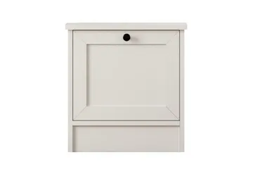 Ovril Sängbord 45 cm - Matt Vit - Möbler - Bord & matgrupp - Avlastningsbord & sidobord - Sängbord & nattduksbord