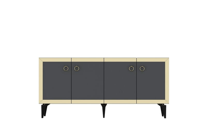 Petrolla Konsollbord 150 cm - Guld/Svart/Antracit - Möbler - Bord & matgrupp - Avlastningsbord & sidobord - Konsolbord & hallbord
