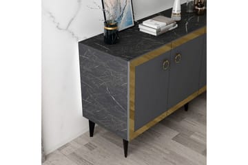 Petrolla Konsollbord 150 cm - Guld/Svart/Antracit - Möbler - Bord & matgrupp - Avlastningsbord & sidobord - Konsolbord & hallbord
