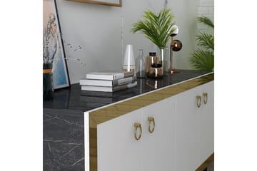 Petrolla Konsollbord 150 cm - Guld/Svart/Vit - Möbler - Bord & matgrupp - Avlastningsbord & sidobord - Konsolbord & hallbord