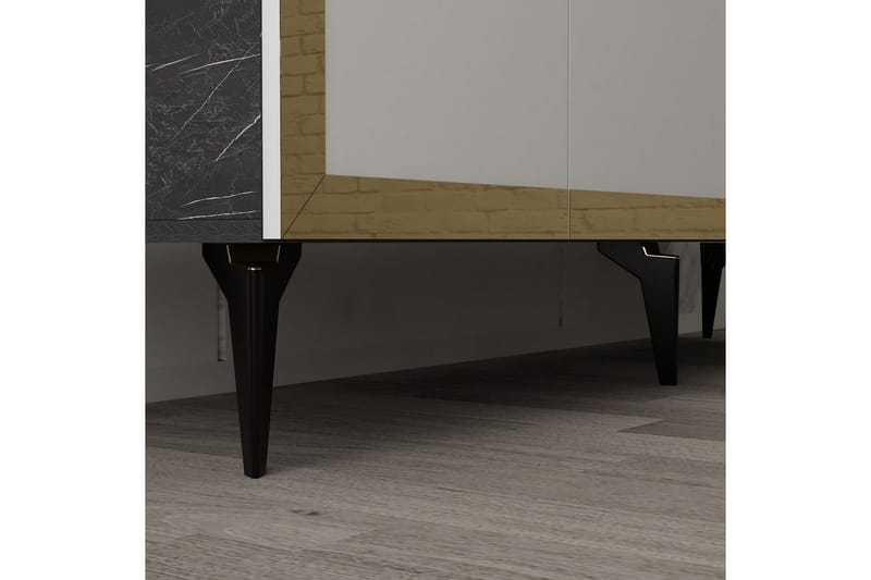 Petrolla Konsollbord 150 cm - Guld/Svart/Vit - Möbler - Bord & matgrupp - Avlastningsbord & sidobord - Konsolbord & hallbord