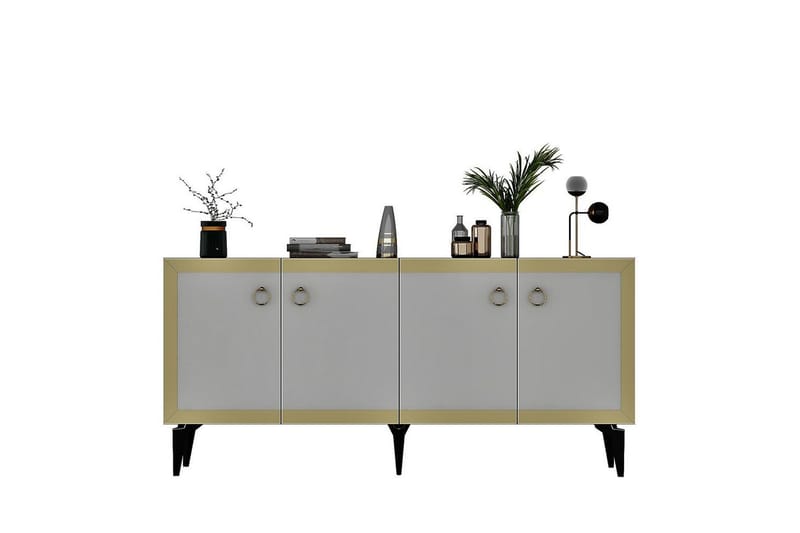Petrolla Konsollbord 150 cm - Guld/Svart/Vit - Möbler - Bord & matgrupp - Avlastningsbord & sidobord - Konsolbord & hallbord