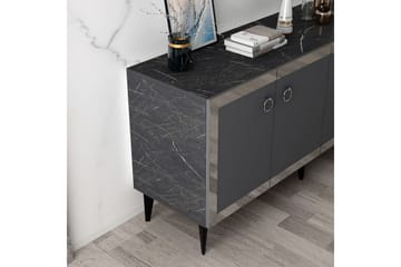 Petrolla Konsollbord 150 cm - Svart/Silver/Antracit - Möbler - Bord & matgrupp - Avlastningsbord & sidobord - Konsolbord & hallbord