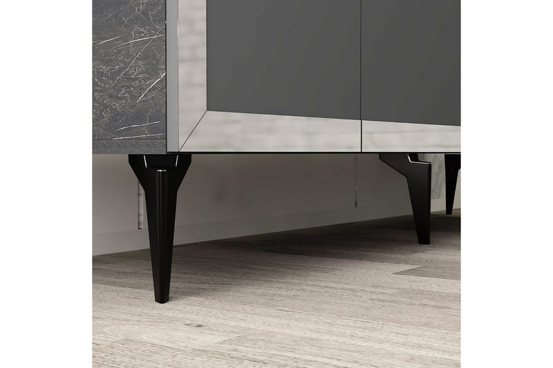 Petrolla Konsollbord 150 cm - Svart/Silver/Antracit - Möbler - Bord & matgrupp - Avlastningsbord & sidobord - Konsolbord & hallbord