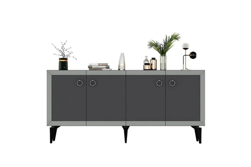 Petrolla Konsollbord 150 cm - Svart/Silver/Antracit - Möbler - Bord & matgrupp - Avlastningsbord & sidobord - Konsolbord & hallbord