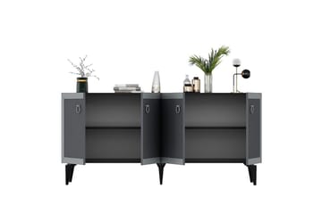 Petrolla Konsollbord 150 cm - Svart/Silver/Antracit - Möbler - Bord & matgrupp - Avlastningsbord & sidobord - Konsolbord & hallbord