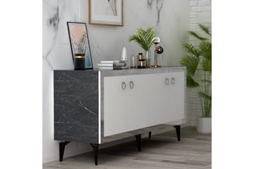 Petrolla Konsollbord 150 cm - Svart/Vit/Silver - Möbler - Bord & matgrupp - Avlastningsbord & sidobord - Konsolbord & hallbord