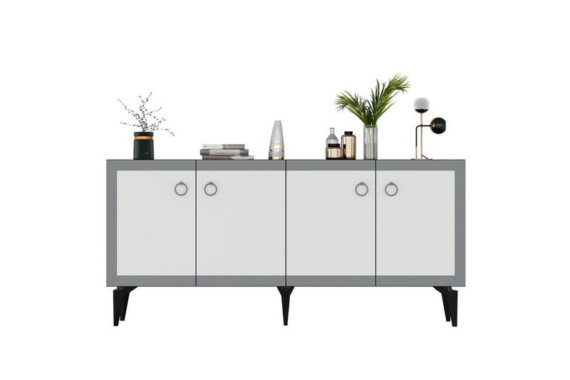 Petrolla Konsollbord 150 cm - Svart/Vit/Silver - Möbler - Bord & matgrupp - Avlastningsbord & sidobord - Konsolbord & hallbord