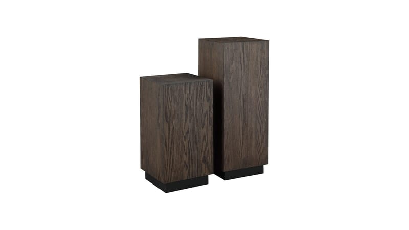 Piedestal Vargen 80 cm - Brunlackad ek - Möbler - Bord & matgrupp - Avlastningsbord & sidobord - Piedestal & blompiedestal