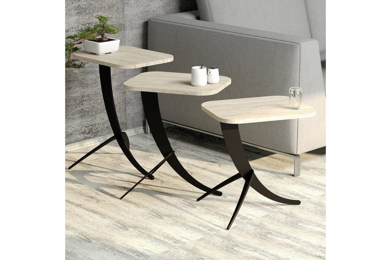 Pion Satsbord - Beige - Möbler - Bord & matgrupp - Avlastningsbord & sidobord - Satsbord