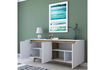 Porzic Konsollbord 180 cm - Vit/Mörkbrun - Möbler - Bord & matgrupp - Avlastningsbord & sidobord - Konsolbord & hallbord