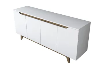 Porzic Konsollbord 180 cm - Vit/Mörkbrun - Möbler - Bord & matgrupp - Avlastningsbord & sidobord - Konsolbord & hallbord