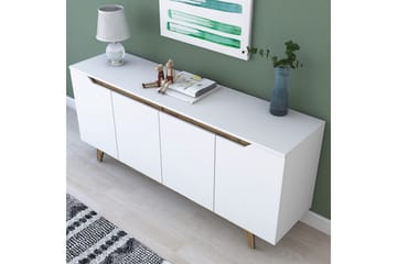 Porzic Konsollbord 180 cm - Vit/Mörkbrun - Möbler - Bord & matgrupp - Avlastningsbord & sidobord - Konsolbord & hallbord