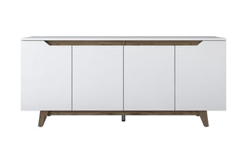 Porzic Konsollbord 180 cm - Vit/Mörkbrun - Möbler - Bord & matgrupp - Avlastningsbord & sidobord - Konsolbord & hallbord