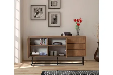 Pribeta Konsollbord 140 cm - Mörkbrun/Svart - Möbler - Bord & matgrupp - Avlastningsbord & sidobord - Konsolbord & hallbord