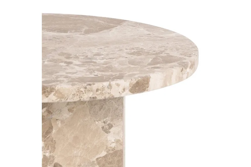 Prisa Runt Sidobord i Marmor Sten 50 cm - Beige - Möbler - Bord & matgrupp - Avlastningsbord & sidobord - Lampbord & sidobord
