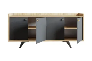 Qeleddun Avlastningsbord 150 cm - Antracit/Natur - M öbler - Bord & matgrupp - Avlastningsbord & sidobord - Konsolbord & hallbord