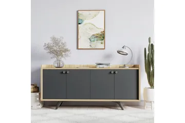 Qeleddun Avlastningsbord 150 cm - Antracit/Natur - Möbler - Bord & matgrupp - Avlastningsbord & sidobord - Konsolbord & hallbord