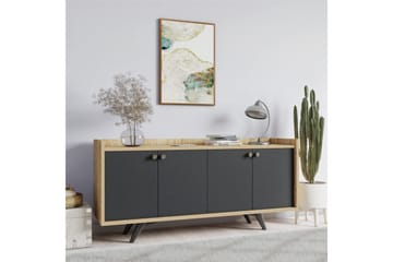 Qeleddun Avlastningsbord 150 cm - Antracit/Natur - Möbler - Bord & matgrupp - Avlastningsbord & sidobord - Konsolbord & hallbord