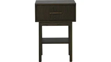 Råvika Sängbord 1 låda 66 cm - Brunlackad ek - Möbler - Bord & matgrupp - Avlastningsbord & sidobord - Sängbord & nattduksbord