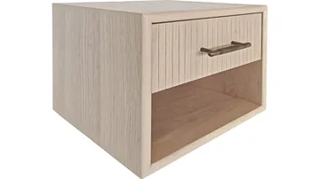 Råvika Sängbord vägghängd - Vitpigmenterad ek - Möbler - Bord & matgrupp - Avlastningsbord & sidobord - Sängbord & nattduksbord