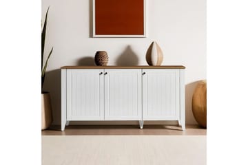 Ranko Konsollbord 150 cm - Mediumfärgat trä/Vit - Möbler - Bord & matgrupp - Avlastningsbord & sidobord - Konsolbord & hallbord