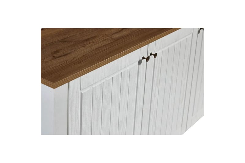 Ranko Konsollbord 150 cm - Mediumfärgat trä/Vit - Möbler - Bord & matgrupp - Avlastningsbord & sidobord - Konsolbord & hallbord