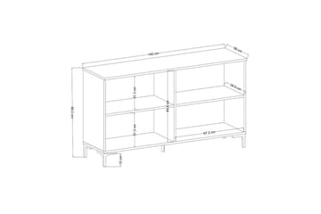 Ranko Konsollbord - Mediumfärgat trä/Antracit - Möbler - Bord & matgrupp - Avlastningsbord & sidobord - Konsolbord & hallbord