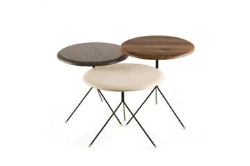 Ranko Satsbord 41 cm - Brun/Cremevit/Antracit - Möbler - Bord & matgrupp - Avlastningsbord & sidobord - Satsbord