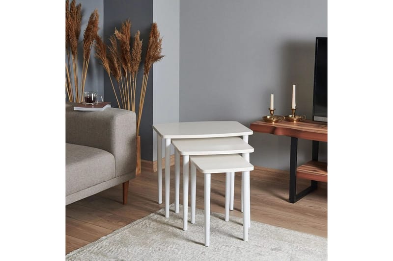 Ranko Satsbord 58 cm - Cremevit - Möbler - Bord & matgrupp - Avlastningsbord & sidobord - Satsbord