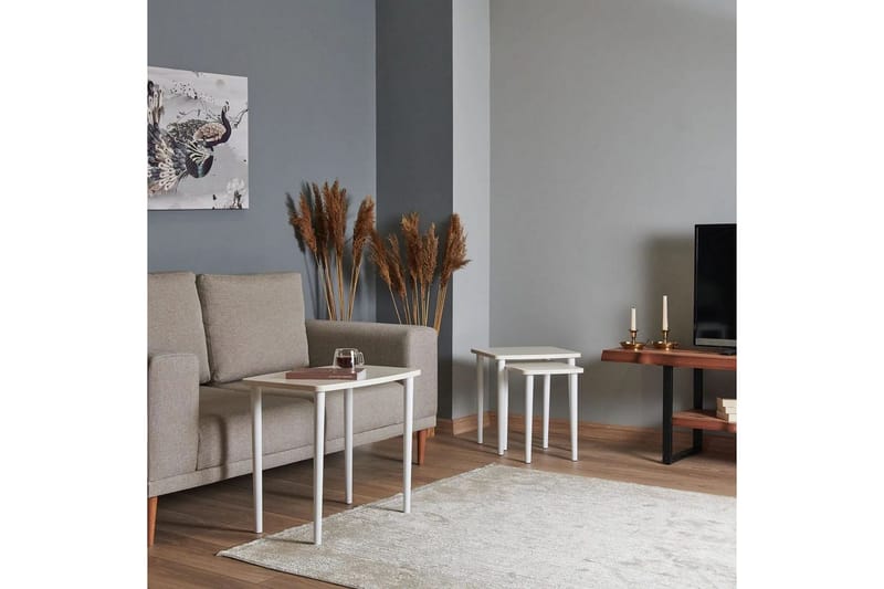Ranko Satsbord 58 cm - Cremevit - Möbler - Bord & matgrupp - Avlastningsbord & sidobord - Satsbord