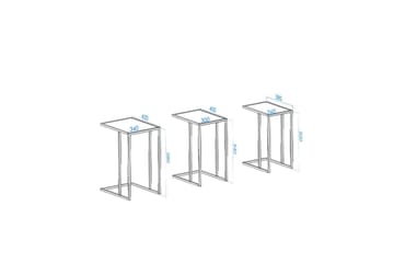 Ransdorp Satsbord 42 cm - Guld - Möbler - Bord & matgrupp - Avlastningsbord & sidobord - Satsbord