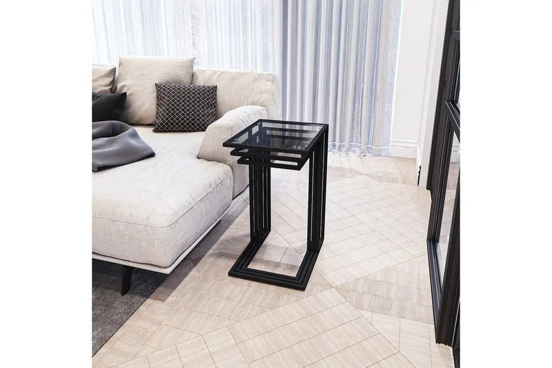 Ransdorp Satsbord 42 cm - Svart - Möbler - Bord & matgrupp - Avlastningsbord & sidobord - Satsbord